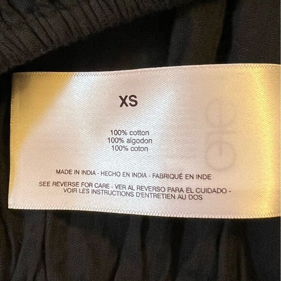 Circus NY by Sam Edelman Peasant Crop Top XS Black Cottagecore Coquette NWOT - Picture 9 of 9